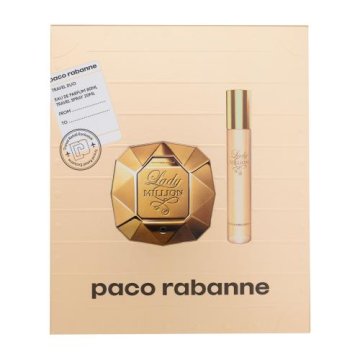 Paco Rabanne Lady Million Set parfumska voda 80 ml + parfumska voda 20 ml za ženske