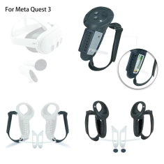 shumee Silikonski ovitek za krmilnik z odprtino za baterijo, črne barve | za Meta Quest 3, 3S