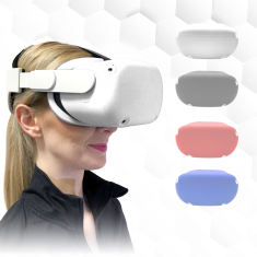 shumee Silikonski ovitek za slušalke Oculus Quest 2 - siv
