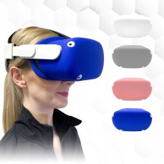shumee Silikonski ovitek za slušalke Oculus Quest 2 - siv