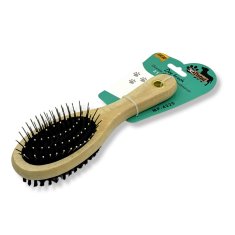 shumee Dvostranska krtača Mr. Pretzel z borovimi konicami za podlanko, pasjo in mačjo dlako