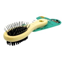 shumee Dvostranska krtača Mr. Pretzel z borovimi konicami za podlanko, pasjo in mačjo dlako