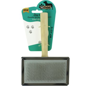 shumee Kovinska krtača za pasjo in mačjo dlako 19x12 cm Mr. Pretzel