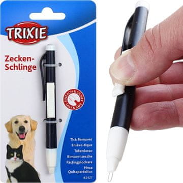 Trixie Trixie Lasso, pinceta, orodje za odstranjevanje klopov za pse in mačke