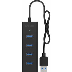 IcyBox IB-HUB1409-U3 4-portni Hub s priključkom USB-A 3.0