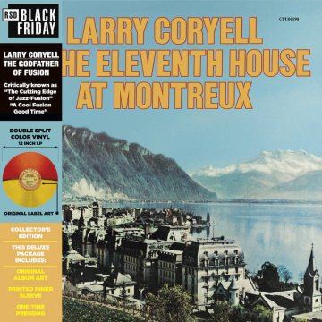 shumee Larry Coryell Enajsta hiša v Montreuxu LP DoubleSplit Rdeča Prozorna Rumena Prozorna vinil OBI indieexclusive
