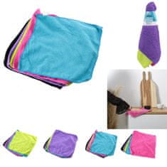 Intesi Komplet 5 vpojnih krp iz mikrovlaken 30 x 28 cm, pisanih