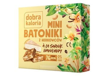 shumee Mini ploščice z indijskimi oreščki v stilu vanilijeve torte 102 g Dobra Kaloria