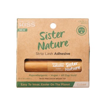 shumee Sister Nature KISS vegansko brezbarvno lepilo za umetne trepalnice, čopič 4,1 g