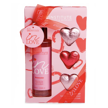 shumee Komplet kopalniške kozmetike Rosewater IN LOVE IDC gel za prhanje 1 kos