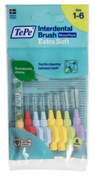 shumee TePe Extra Soft medzobne ščetke 8 kosov.