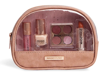 shumee MAGIC STUDIO Set ličil z rožnatim kremenom + kozmetična torbica