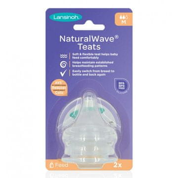 shumee Cuclja za hranjenje za stekleničko M s srednjim pretokom Natural Wave Lansinoh 2 kosa