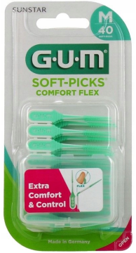 shumee GUM Soft-Picks Comfort Flex gumijasti medzobni zobotrebci, fleksibilni, 40 kosov.