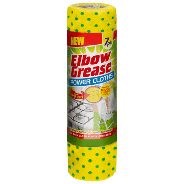 Elbow Grease KRPICE ZA ČIŠČENJE KOMOLCEV Super vpojne krpe za čiščenje 7 kosov
