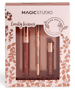 shumee MAGIC STUDIO Set za ličenje ustnic v odtenku rožnatega zlata