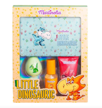 shumee Otroški set za kopel z dinozavri + kozmetična torbica z gelom Martinelia 290 ml