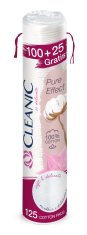 shumee Bombažni odstranjevalci ličil Pure Effect Cleanic, 125 kosov