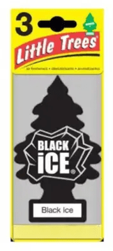 shumee Dišeča božična drevesca Black Ice Little Trees, paket 3 kosov