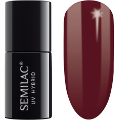 shumee Temno rdeč hibridni lak za nohte #071 Semilac Deep Red 7 ml