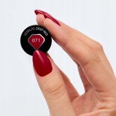 shumee Temno rdeč hibridni lak za nohte #071 Semilac Deep Red 7 ml