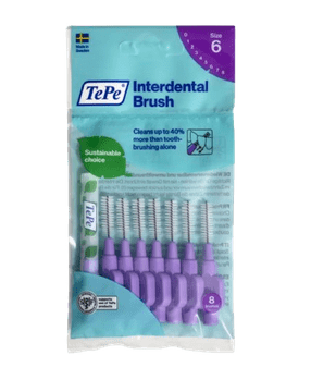 shumee TePe medzobne ščetke 1,1 mm vijolične 8 kosov