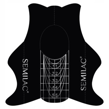 shumee Šablone za podaljševanje nohtov Semilac Shaper Wide Nail Forms - 100 kosov.