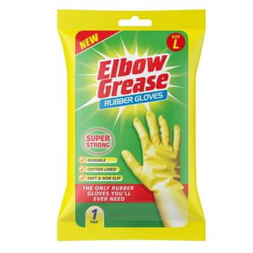 Elbow Grease Močne gumijaste rokavice za gospodinjska opravila velikost L Elbow Grease 1 kos