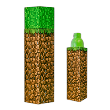 shumee MINECRAFT Dirt Grass OTROŠKA steklenica za vodo Euroswan 650 ml