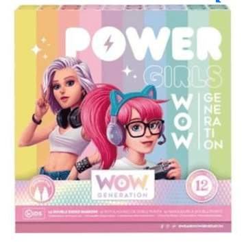 shumee Komplet dvojnih markerjev Wow Generation, mešane barve, 12 kosov