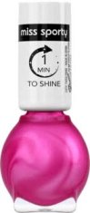 shumee Sijajni roza lak za nohte 1 Min To Shine 135 Miss Sporty 7 ml