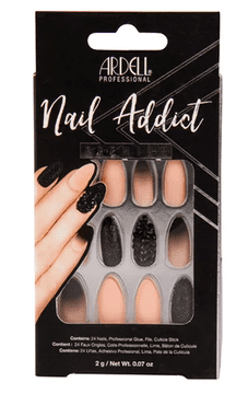 shumee Umetni ombre nohti mandljevi dolgi + lepilo Manikura Nail Ardell 28 kosov