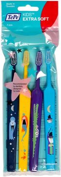 shumee Mehke zobne ščetke za otroke 3+ Compact KIDS x-soft TePe 4-pakiranje