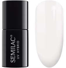 shumee Bel hibridni lak za nohte #001 Semilac Strong White 7 ml