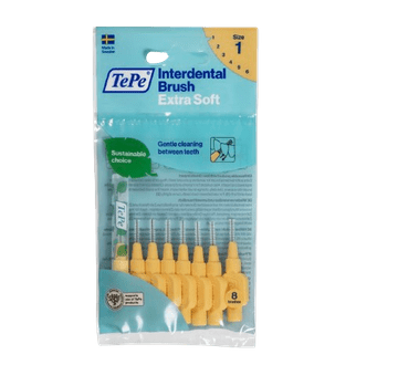 shumee TePe Extra Soft medzobne ščetke 0,45 mm svetlo oranžne 8 kosov