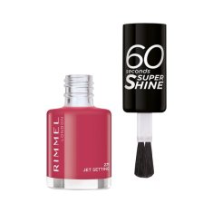 shumee Lak za nohte z malinovo barvo 60 sekund, odtenek 271 Jet Setting, Rimmel 8 ml