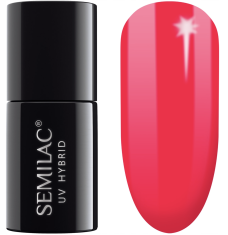 shumee Neonsko roza hibridni lak za nohte #568 Semilac Neon Ruby 7 ml