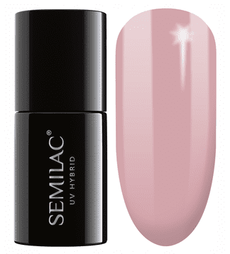 Semilac Roza bež hibridni lak za nohte #004 Semilac Classic Nude 7 ml