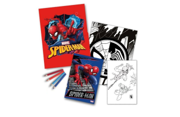 shumee Komplet pobarvank Spider-Man z barvicami za otroke
