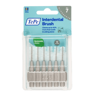 shumee TePe medzobne ščetke 1,3 mm sive 6 kosov