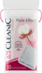 shumee Pure Effect Cleanic kvadratne bombažne blazinice 50 kosov