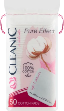 shumee Pure Effect Cleanic kvadratne bombažne blazinice 50 kosov