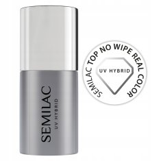 shumee Nadlak za hibridne lake za nohte brez brisanja Semilac No Wipe Real Color 7 ml