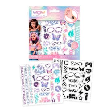 shumee Komplet začasnih tetovaž za otroke WOW Generation Kids Euroswan 50 kosov