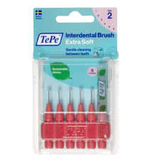 shumee TePe Extra Soft medzobne ščetke 0,5 mm svetlo rdeče 6 kosov