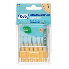 shumee TePe Extra Soft medzobne ščetke 0,45 mm svetlo oranžne 6 kosov