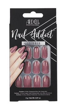 shumee Umetni nohti mandljevi dolgi sladko roza + lepilo Manikura Ardell 28 kosov