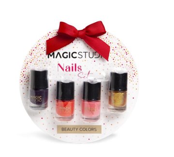 shumee Darilni set lakov za nohte Beauty Colors Magic Studio, 4 kosi