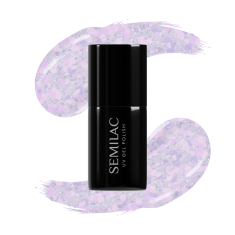 shumee Lak za nohte Crushed Ice #492 Semilac Icy Lavender Hybrid 7 ml