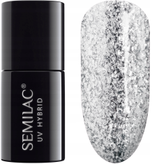 shumee Srebrni hibridni lak za nohte #292 Semilac Silver Shimmer 7 ml